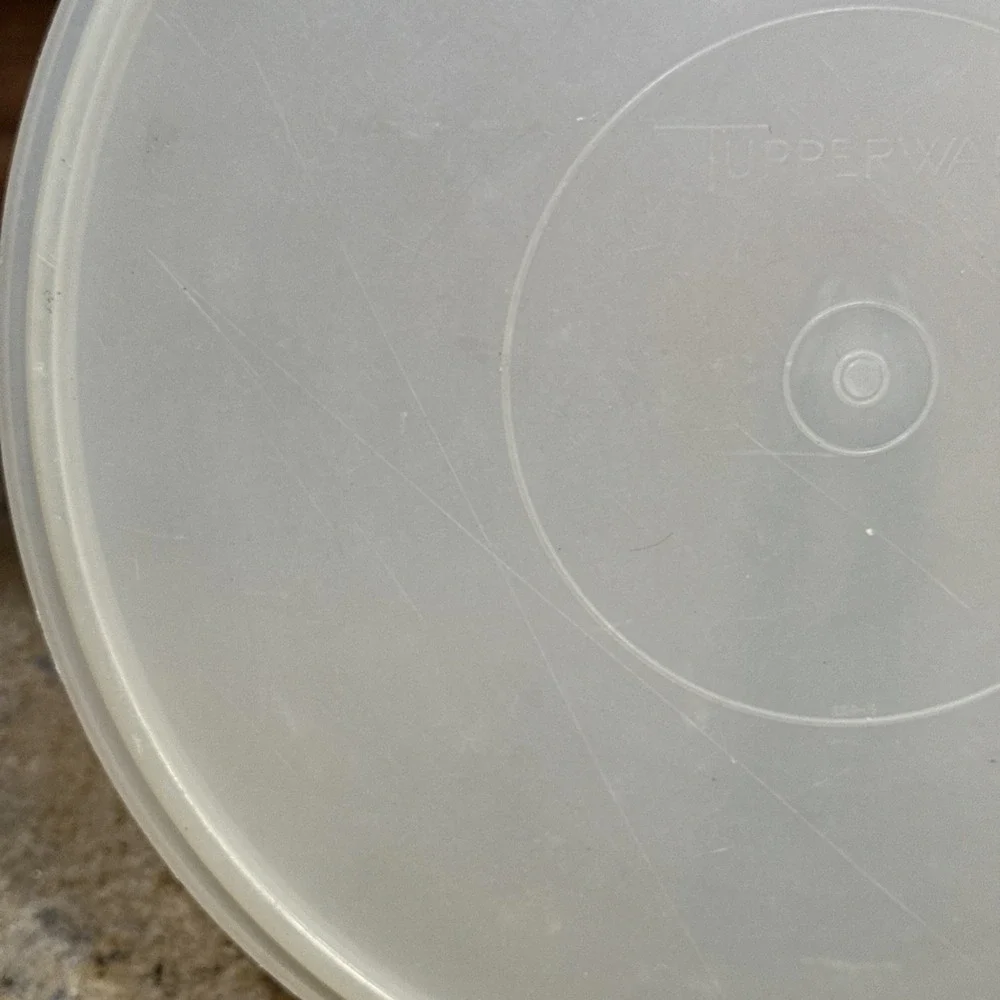 Vintage Tupperware TUPPERSEAL 224 224-5 Replacement Lid Round Sheer Clear 12